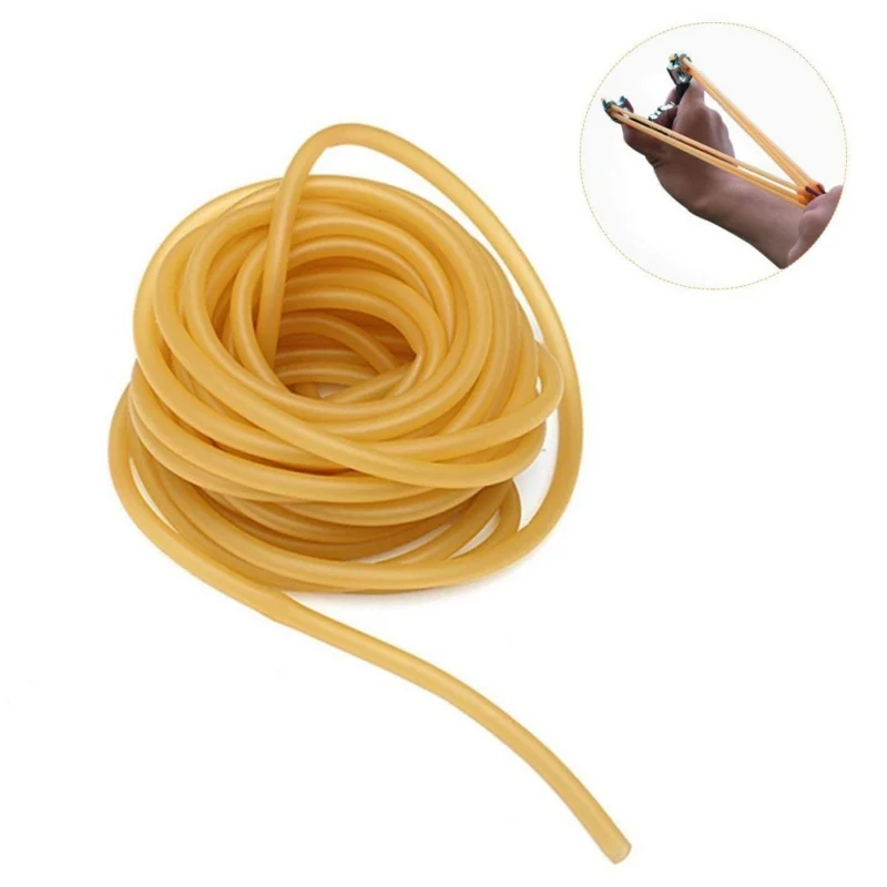 

10 Meters Hunting Natural Latex Slingshots Rubber Band Tube Outdoor Shooting Catapults Fitness Yoga Bungee 3mmX5mm