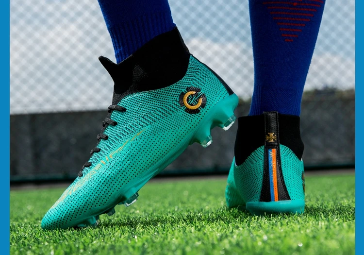 Новые футбольные ботинки высокие мужские тренировочные кроссовки FG Superfly для взрослых детей спортивные футбольные бутсы обувь уличная трава газон Futbol