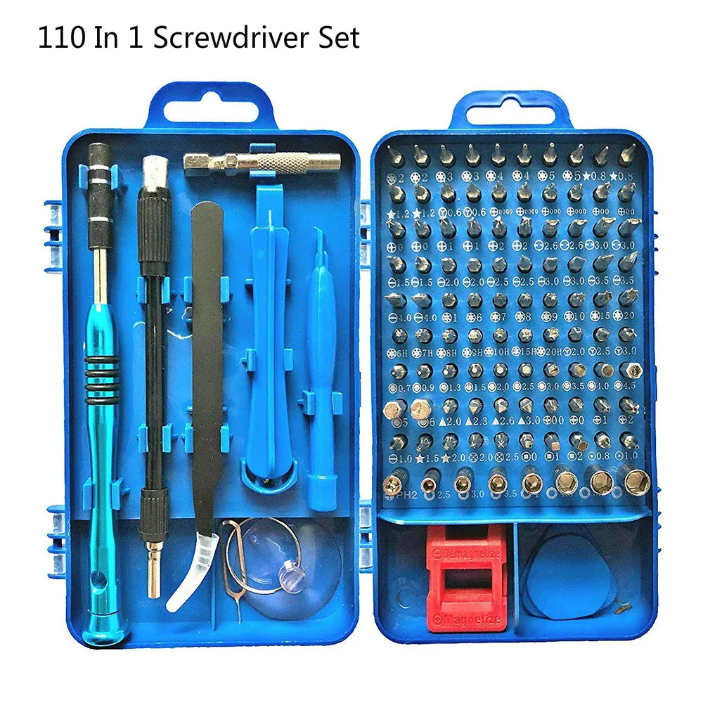 

New 110 In 1 Screwdriver Set Mini Electric Precision Screwdriver Multi Computer PC Mobile Phone Device Repair Hand Home Tools