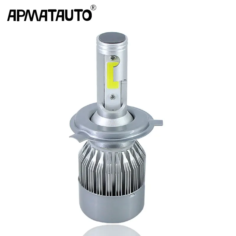 1 шт. H4 HS1 9003 HB2 H7 авто мотоцикл светодиодные фары 12 24 В 4800LM свет для Toyota Honda Nissan BMW Mazd