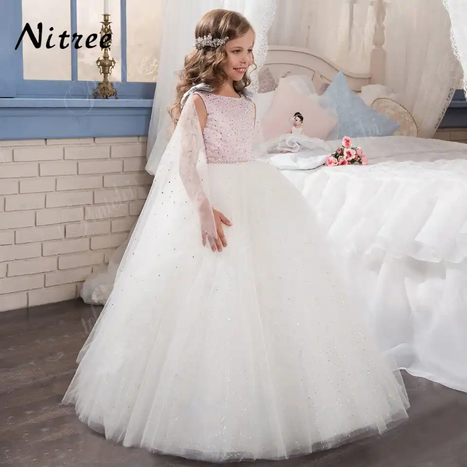 flower girl dress with cape