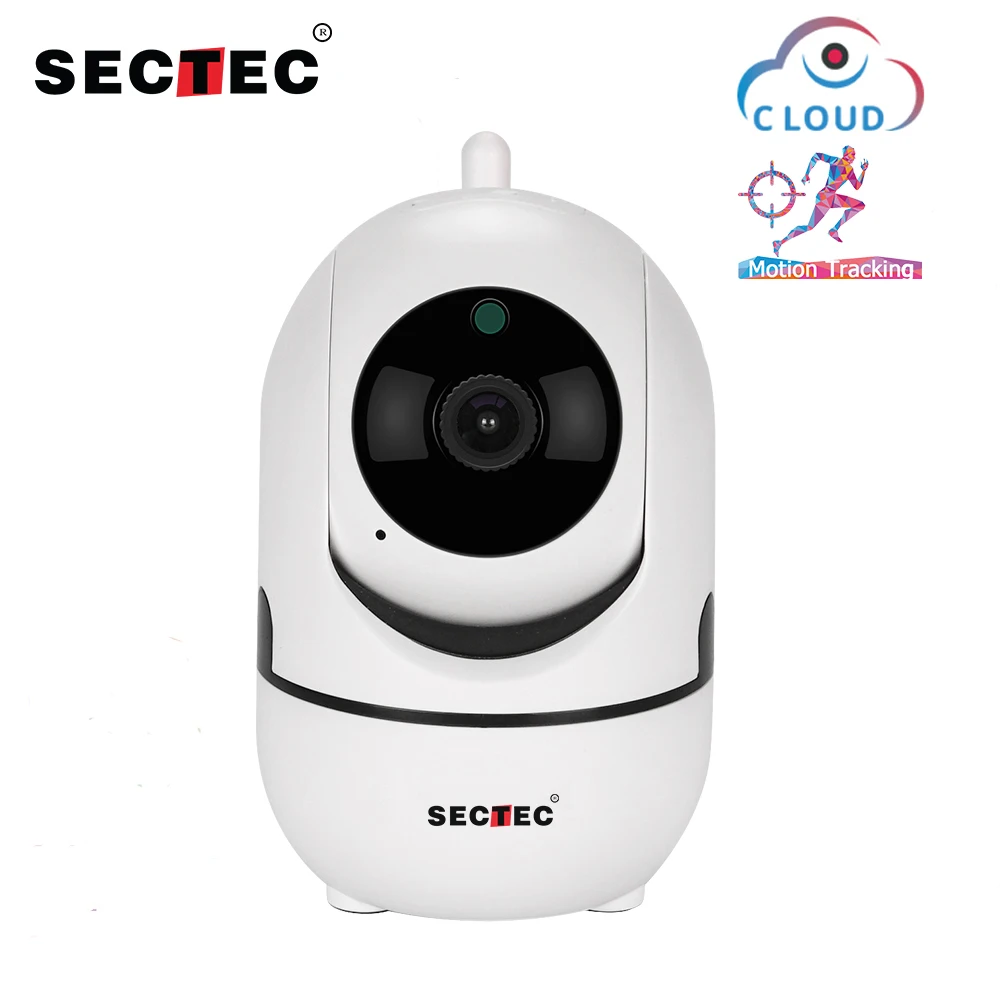 SECTEC 720P облачная Беспроводная IP камера, интеллектуальное автоматическое слежение за человеком, для дома, для помещений, безопасность, видеонаблюдение, сеть видеонаблюдения, Wifi Cam