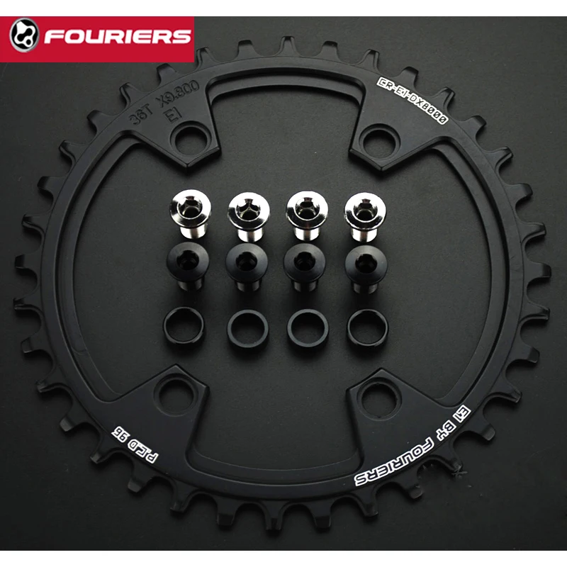 

FOURIERS 96BCD Alloy Bike Chainring Chainwheel Narrow Wide chainrings for XT M8000 11 speed 30-48T
