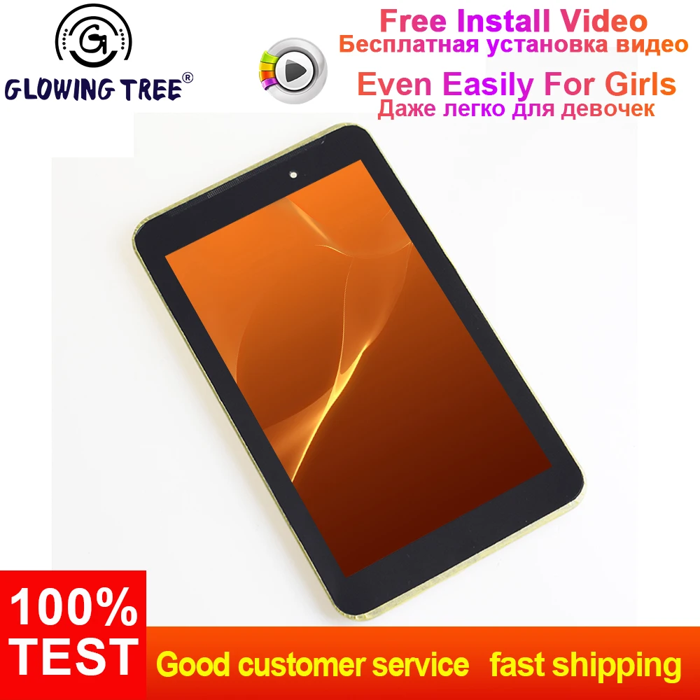 

Black For Asus Fonepad 7 ME170 FE170CG ME170CG K012 k017 Touch Screen Digitizer Panel + LCD Display Monitor Assembly with Frame