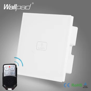 

2pcs 1 Gang 2way 3way Gateway WIFI Control Smart Home Wallpad Crystal Switch 110-250V Touch and Remote WIFI Control Light Switch