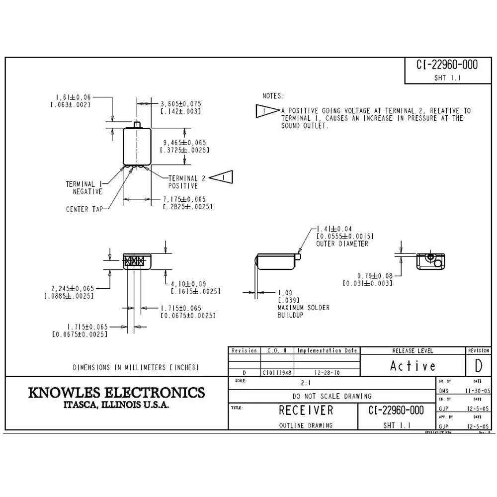 CI-22960 Knowles driver