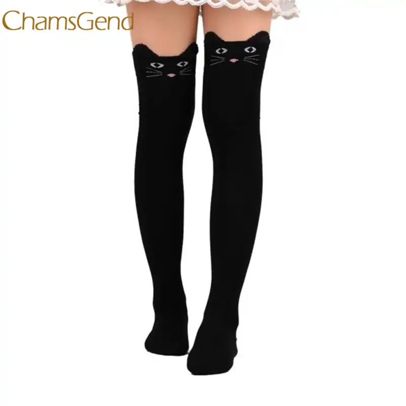 Chamsgend ドレスストッキング漫画猫ストッキングラテックスストッキング冬 L1110 Stockings Winter Latex Stockingsstockings Latex Aliexpress
