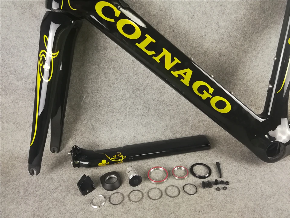 Золото Colnago концепция карбоновая дорожная Рама fit di2 Механическая группа гоночная велосипедная Рама Топ