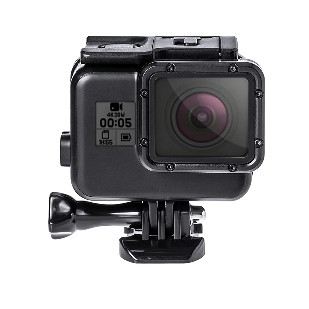 Suptig Blackout Housing Underwater Waterproof Case w/ Touch Backdoor Door Concealment Stickers for GoPro Hero 5 6 HERO5 Black |