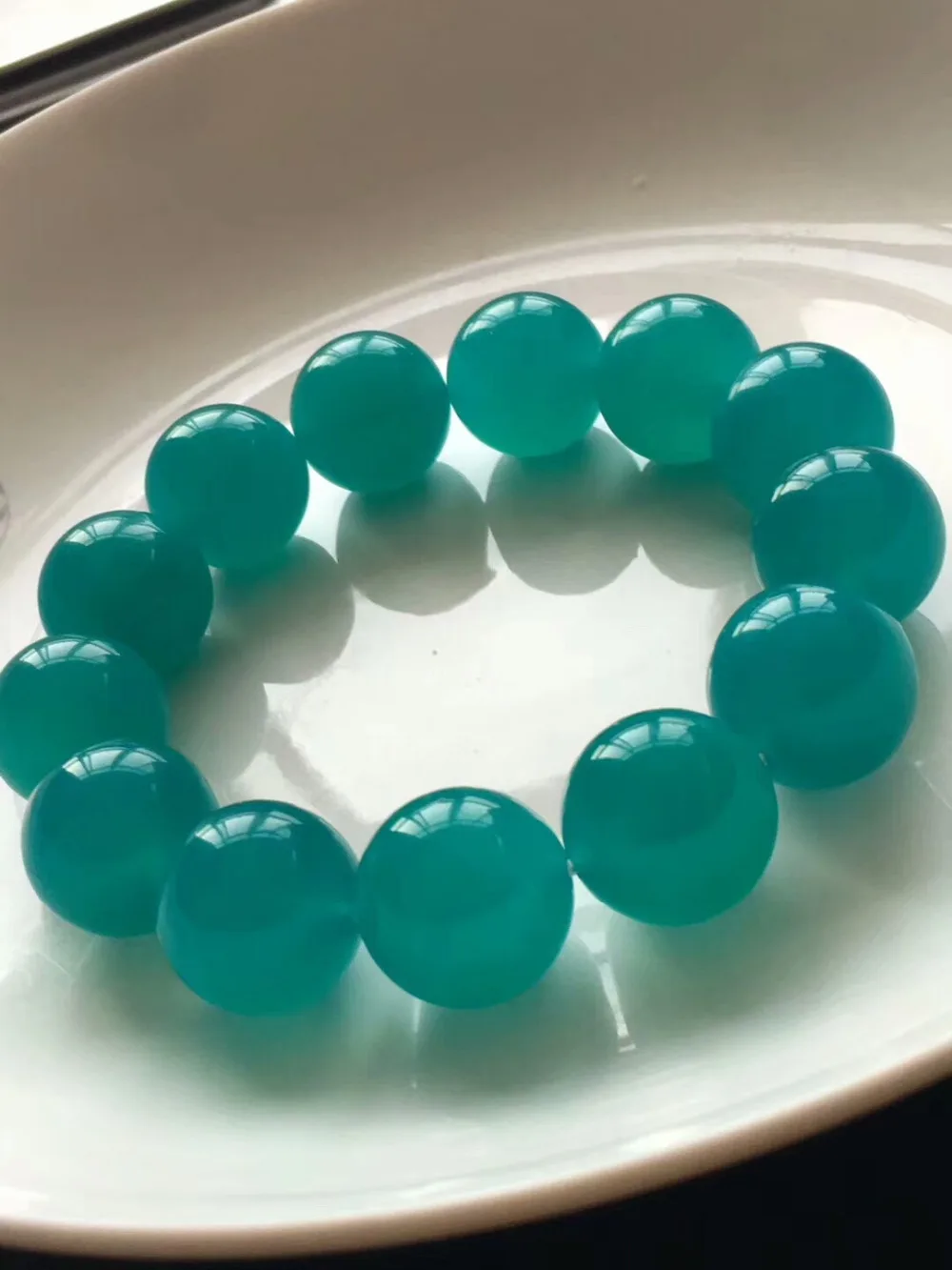

18mm 100% Genuine Natural Green Amazonite Gemstone Crystal Round Bead Stretch Bracelets For Women Men AAAAA Drop Shipping