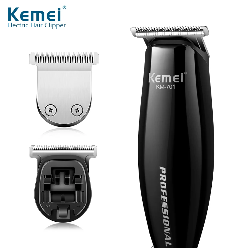 

Kemei Professional Slick-back Hair Clipper With Wire Incidental Two Different Cutter Heads & Limit Combs Haircut Machine KM-701