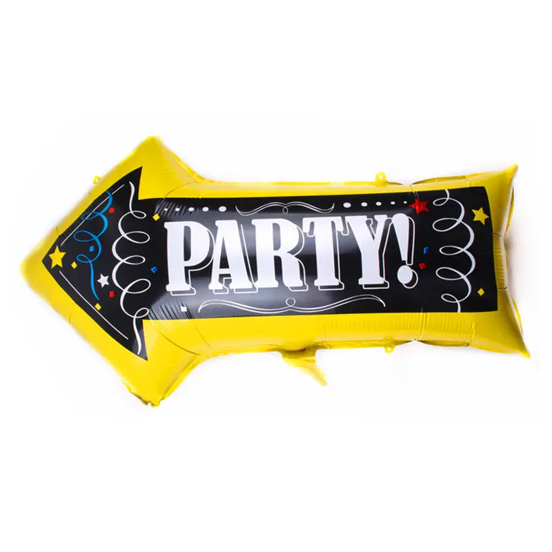 

XXPWJ New party instructions arrow shape aluminum balloon party layout decorative balloons high quality T-090