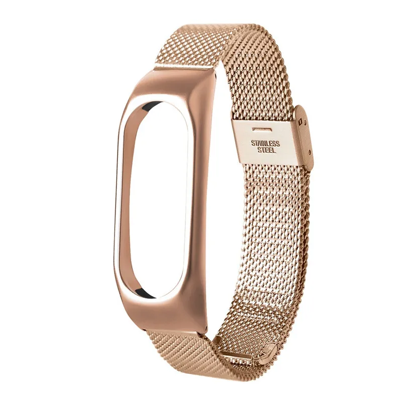

High Quality Mesh Stainless Steel Smart Watch Wrist Band Watch Strap For Xiaomi Miband 2 drop shipping 80430