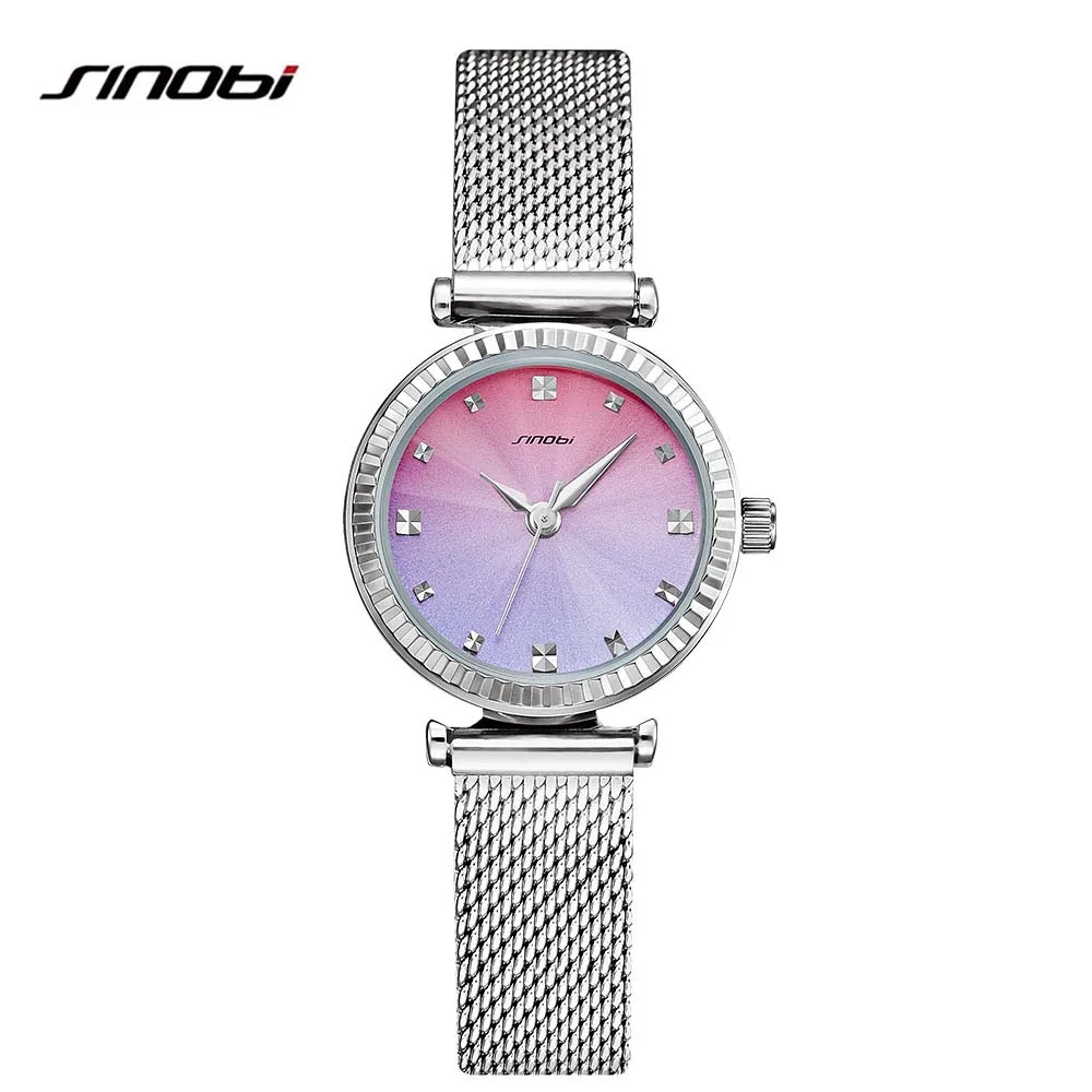 

SINOBI 2017 Brand Watch Clock for Women Fashion Casual Quartz Wristwatches Bracelet Watches for Woman Ladies