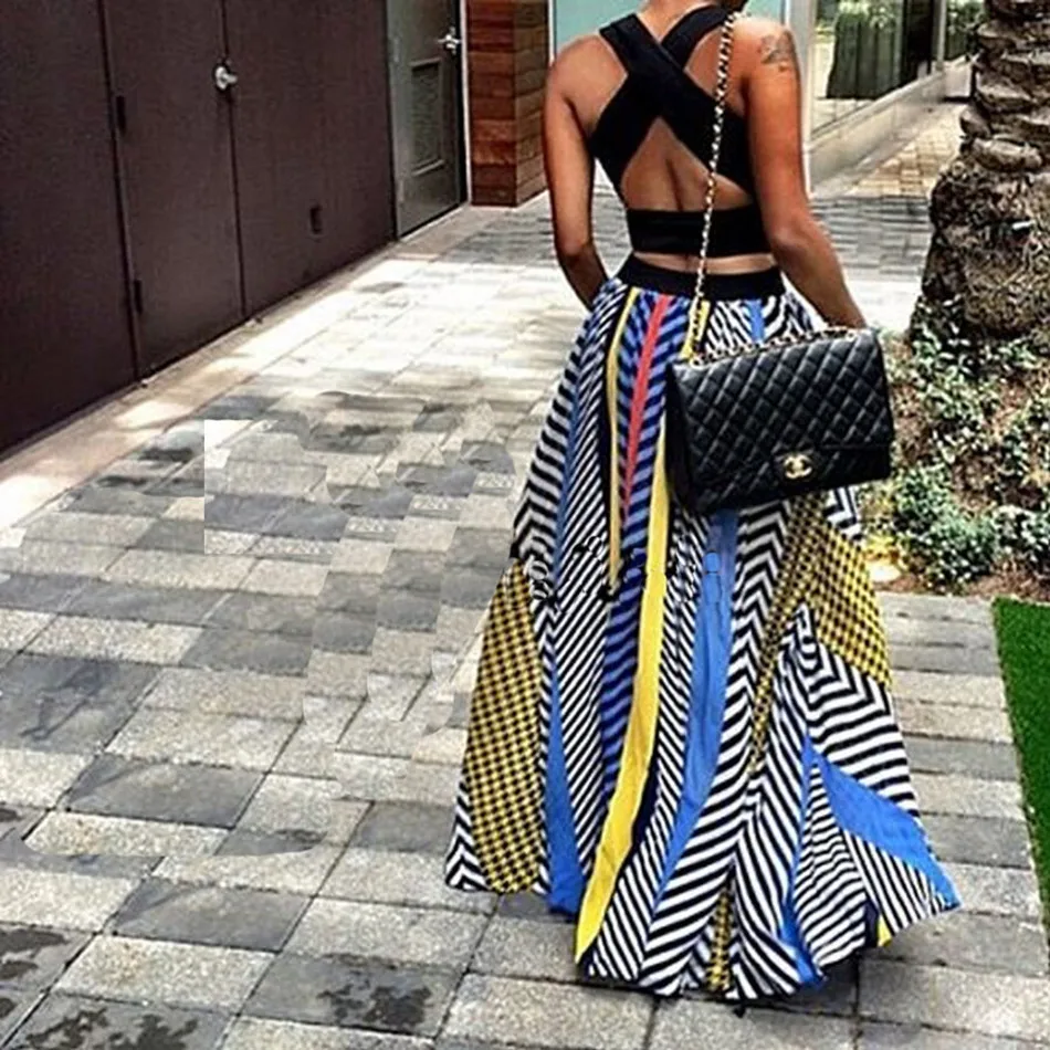 Long colorful maxi skirts Clearance