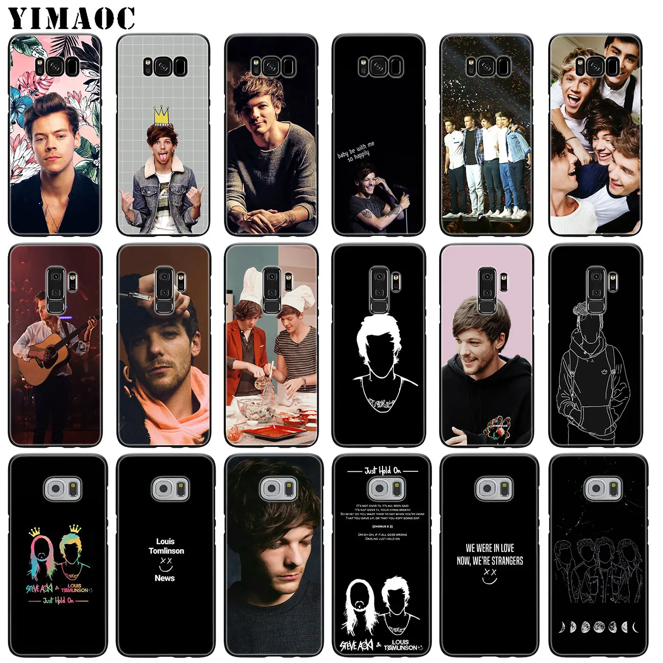 

YIMAOC One Direction Louis Tomlinson Soft Silicone Phone Case for Samsung Galaxy S10 S9 S8 Plus S6 S7 Edge S10e E Black Cover