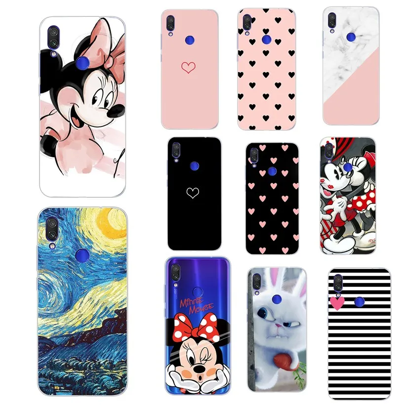 

For Xiaomi Redmi Note 7 Case Cover Silicone Shockproof Redmi 6A 6 Note 7 Pro Transparent Clear Protective Xiomi note7 case