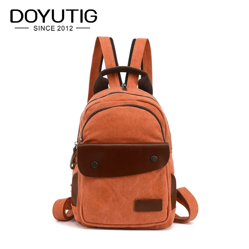 Classical Men's Canvas Backpack Travel Schoolbag Male Backpack High