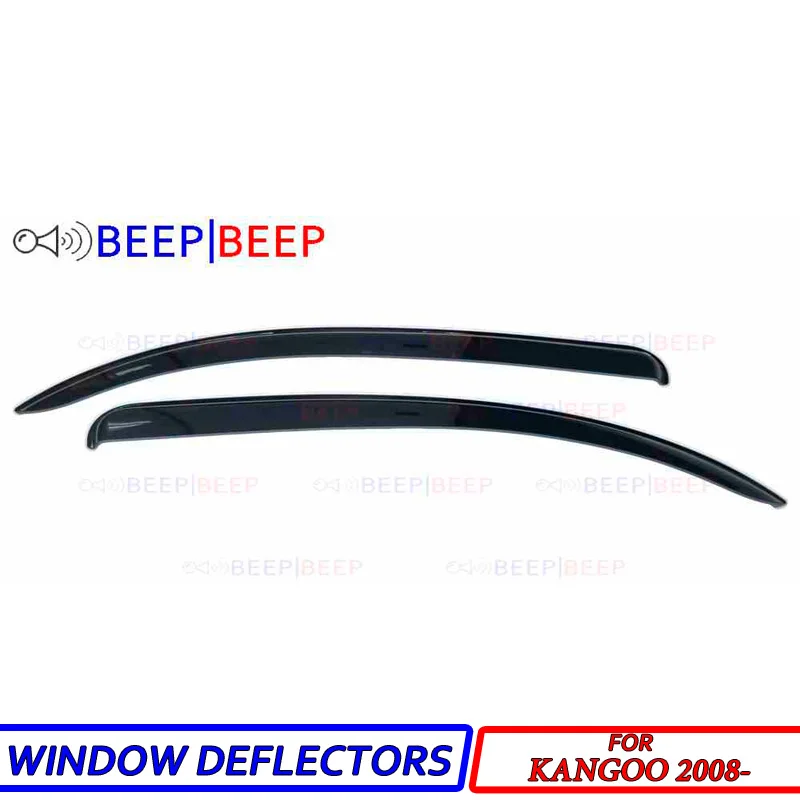 For Renault Kangoo 2008- car window deflectors wind deflector sun guard rain vent visor cover trim styling accessories | Автомобили и