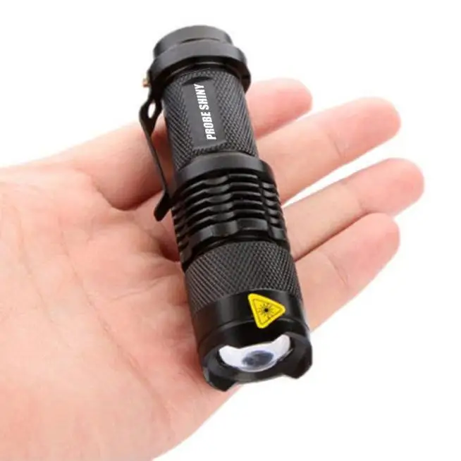 

Mini LED Flashlight 2000LM Q5 LED Flashlight Torch AA Adjustable Zoom Focus Torch Lamp Waterproof For Outdoor 3 modes 3.0#