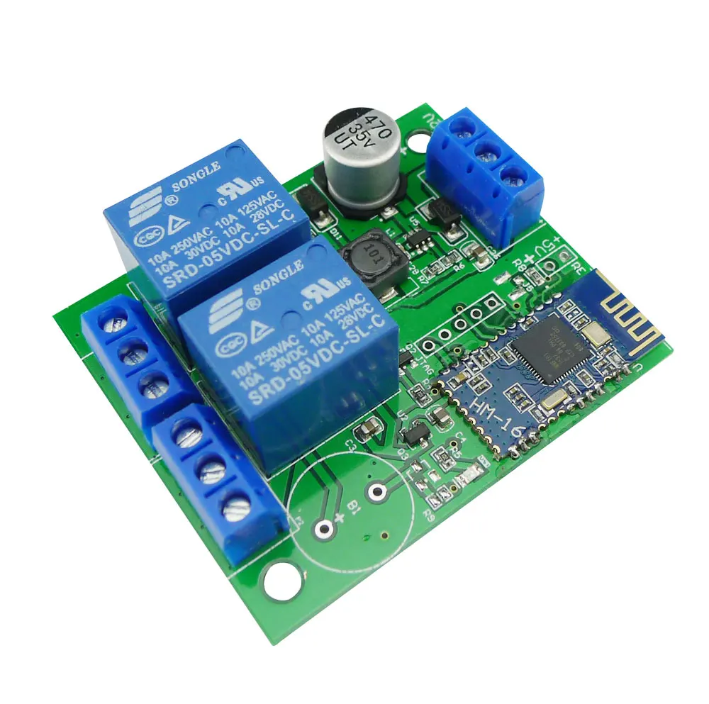 2 канальный релейный модуль Aihasd Bluetooth 4 0 переключатель BLE для Apple Android Phone IOT с