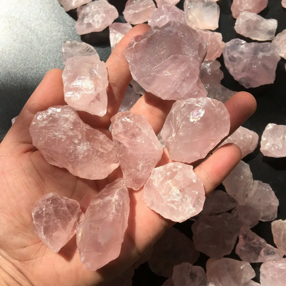

1000g Natural Raw Rose Quartz Crystal Lapidary Rough! Healing