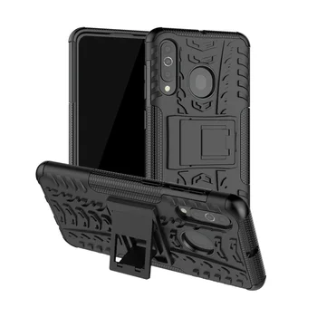 

30pcs/lot Shockproof Tyre Hard Case For Samsung Galaxy A60 Removable Rugged Armor Case With Stand