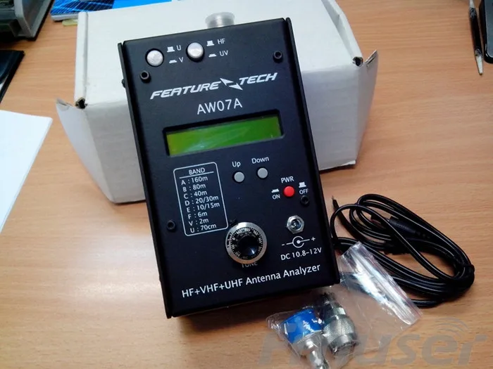 FMUSER AW07A КСВ HF/VHF/UHF антенный анализатор 1,5-490 МГц