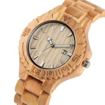 

Quartz Watch Men Full Wooden Wristwatch Leisure Lightweight Wooden Watch Fashion Natural Clock Male 2019 Arrival