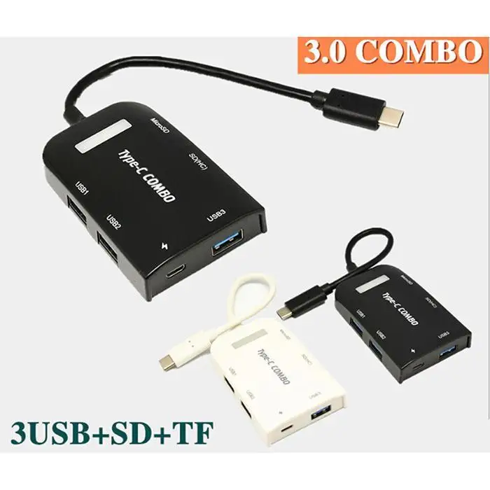 USB3.1 Тип-C на USB OTG Повседневное SD, чтения карт памяти TF SD Поддержка для карт памяти OTG комбинированный адаптер