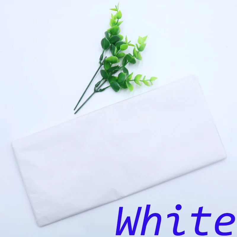 White 10 шт./пакет 50x66 см подарочная упаковка ремесло папиросной бумаги цветок оберточной бумаги рулона бумаги вина рубашка Обувь Одежда упаковочная упаковка - Цвет: White