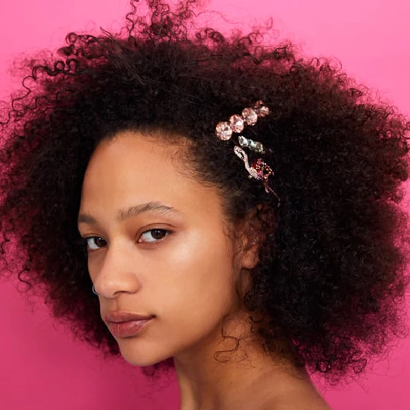 

Rhinestone ZA Bird Hair Clips Headwear Crystals Bead Hairpins Barrette Flamingo ornament Hairgrip For Women Jewelry Accessories