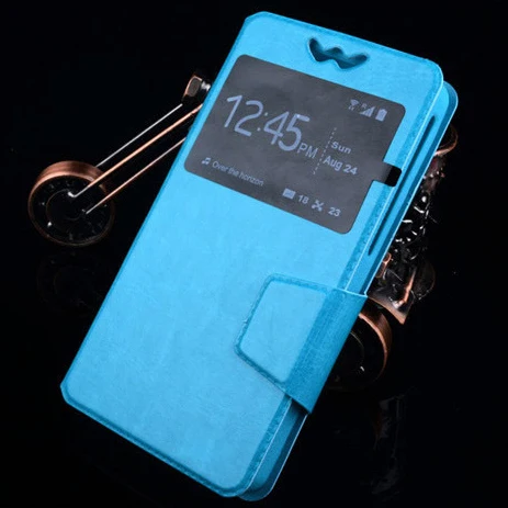 Чехол-книжка с пуш-ап, чехол для телефона для iNew V3 плюс полиуретановый, силиконовый чехлы для смартфонов для iNew V3 плюс - Цвет: Синий