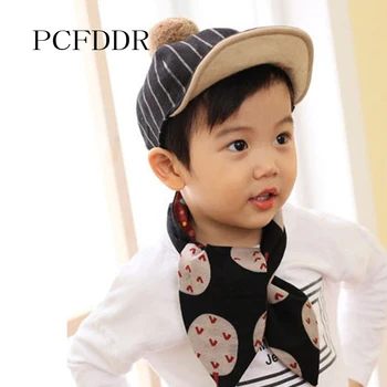 

PCFDDR Streaked Baby Cap for Boys and Girls to Thicken Ball Horse Cap in Autumn and Winter.