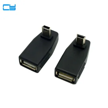 

2pcs 90 Degree Up & Down Right Angled Mini USB Type B to USB Female OTG Adapter for Tablet Adaptor