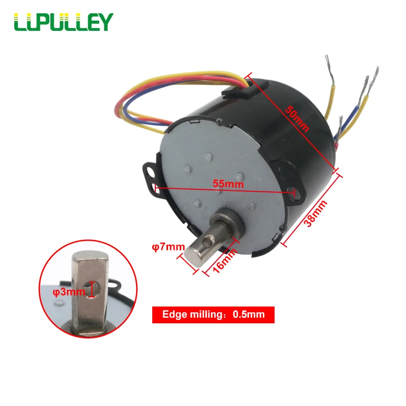 Синхронный двигатель LUPULLEY 50KTYZ 6 Вт 220 В постоянный магнит низкая скорость мини