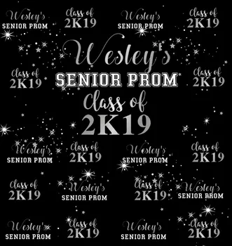 

custom Senior Prom Black And Silver sparkly backdrops High quality Computer print party photography studio background