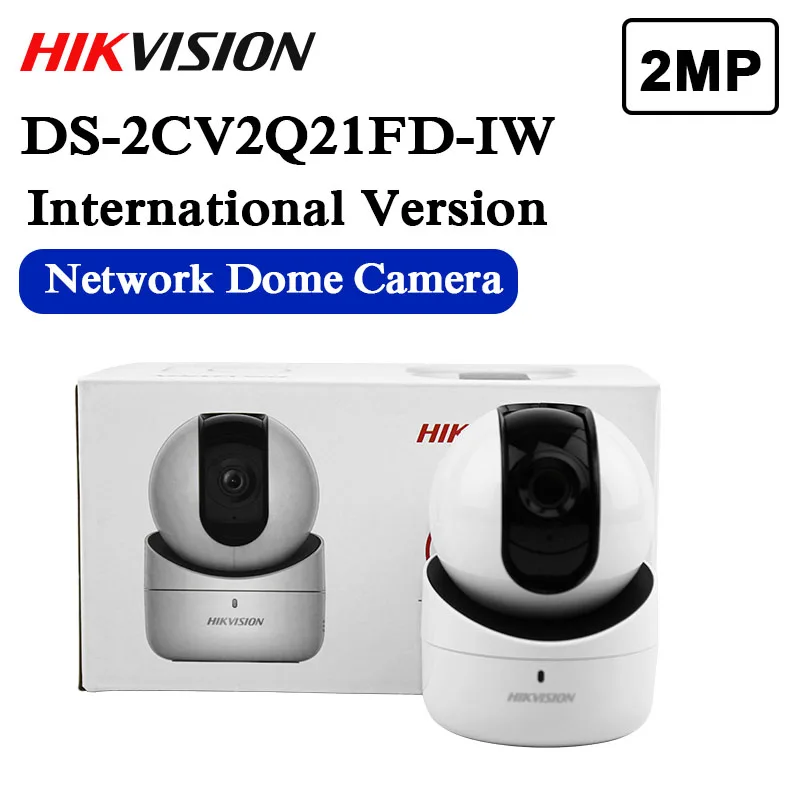 

Free shipping english version 2MP Network PT Camera DS-2CV2Q21FD-IW Build-in microphone and speaker, support two-way audio