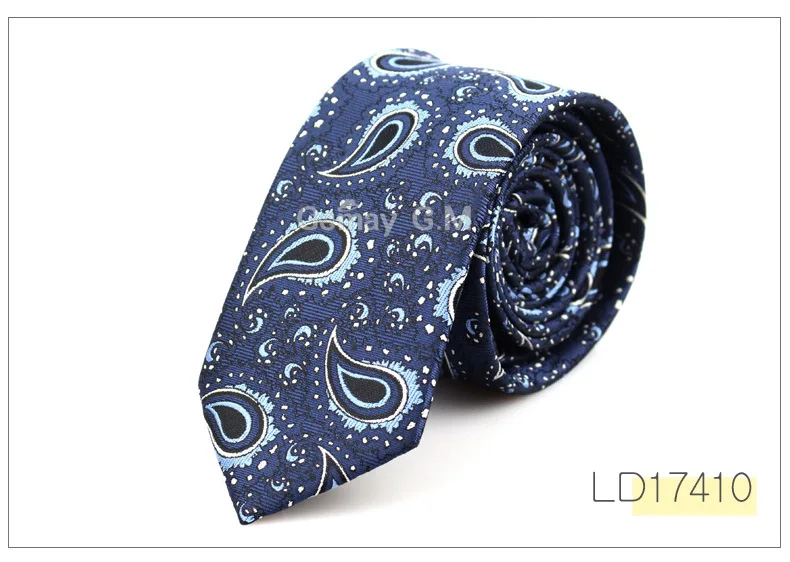 New Style Ties for Men Paisley Polyester Jacquard Woven Mens Necktie Formal Wedding Party Slim Neck tie Gravata Narrow TIE