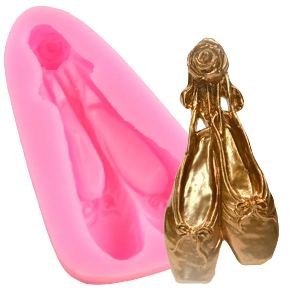 

Ballet Slippers Shoes Silicone Molds Baby Birthday Cake Decorating Tools Fondant Chocolate Gumpaste Mould Resin Clay Soap Mold