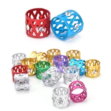 10 шт., ювелирные изделия, металлическая трубка, замок, стразы, для волос, страшные косы, дредлок, бусины, регулируемая оплетка, манжеты, зажим, инструмент для наращивания волос