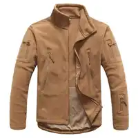 Army Military Tactical Fleece Jacket Men Warm Polar Winter Clothes Multiple Pocket Outerwear Casual Thermal Hoodie Coat Jackets