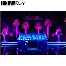 4 м x 6 м BW покрывало со светодиодными лампами занавес Сделано в Китае сценическая фоновая ткань, ткань с рисунком звездного неба