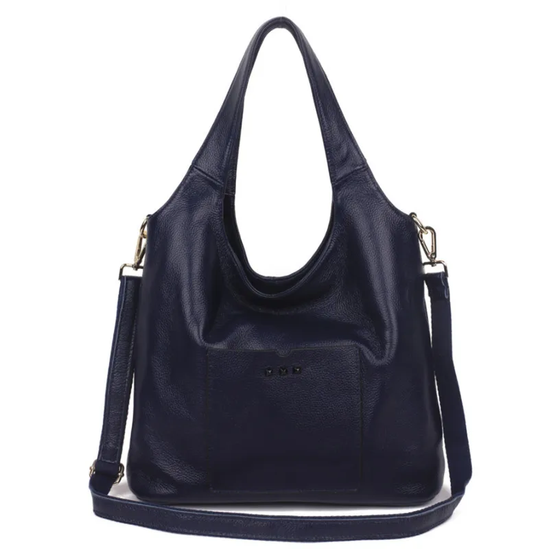 

European and American fashion ladies dumplings large-capacity shoulder bag Crossbody soft leather rivet bag