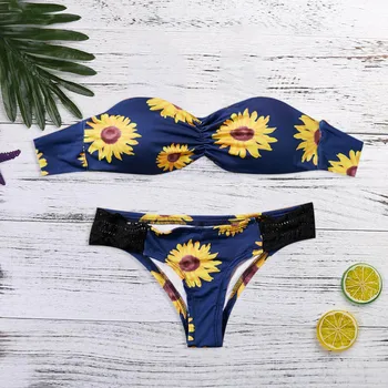 

Sexy Thong Bikini Set Women Swimwear Bandage Push Up Padded Swimsuit Summer Beach Women Bathing Suit Brazilian Monokini Hot #C