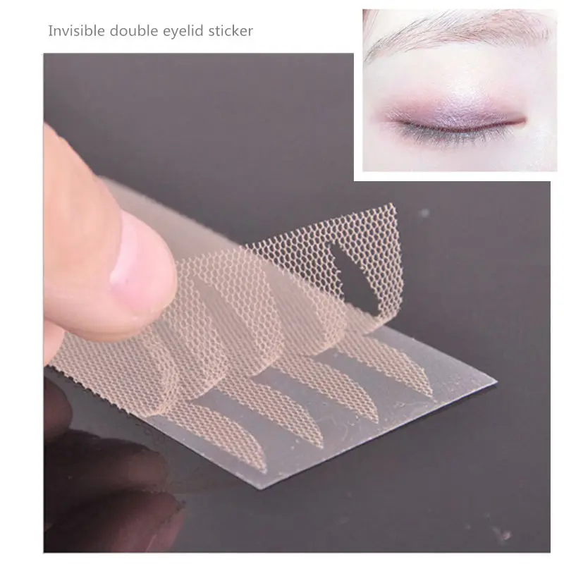 

120pcs/5 Sheets Invisible Double Eyelid Sticker Stealth Double-fold Gauze Mesh Lace Eyelid Sticker without glue Makeup Eye Tools