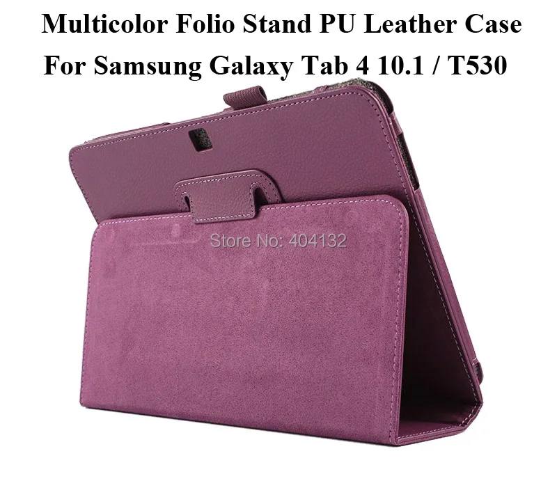 100 шт./лот для samsung Galaxy Tab 4 10,1 крышка Folio Stand кожаный чехол для samsung T530 T531 T535