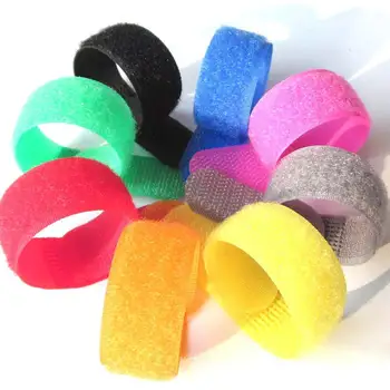 

12Meter/Pair colored adhesive Hook and Loop fastener Tape No Glue the hooks velcros adhesive Sewing-on strips Magic tape DIY