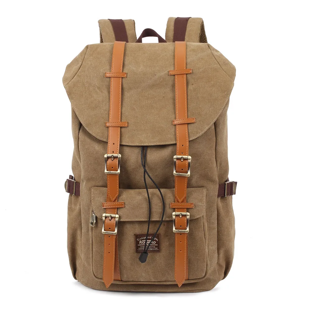 

Vintage Multifunctional Travel Canvas Backpack Large Capacity Popular School Computer Bag