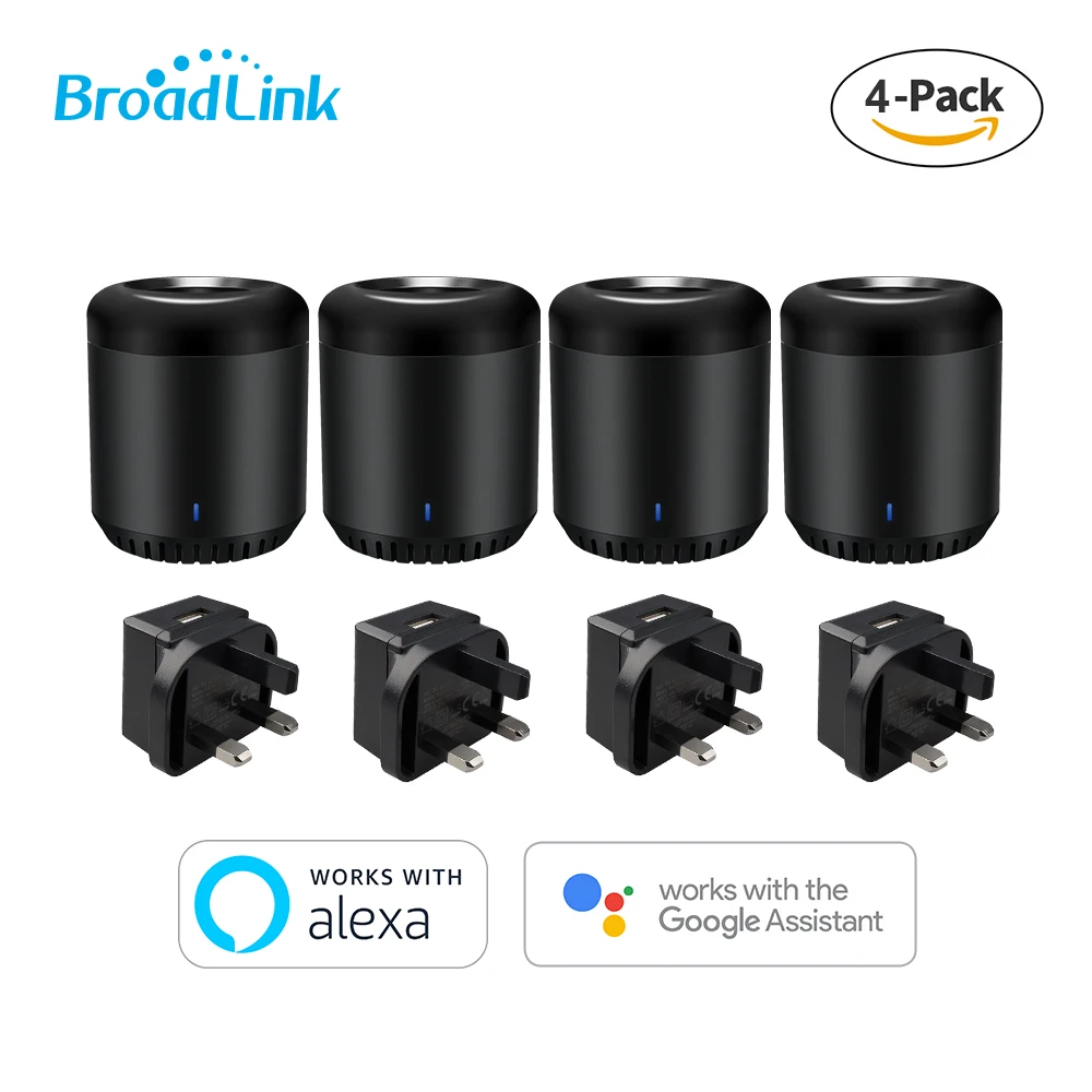 4-Pack Broadlink RM mini 3 Smart дистанционное управление WI-Fi+ ИК для умного дома Автоматизация концентратор Google Home шлюз